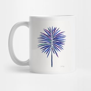 fan palm indigo Mug